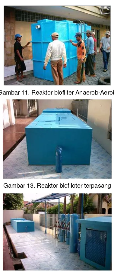 Gambar 11. Reaktor biofilter Anaerob-Aerob 