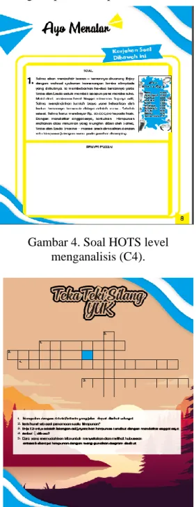 Gambar 4. Soal HOTS level  menganalisis (C4). 