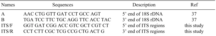 Table 1.Oligonucletides used for PCR amplification