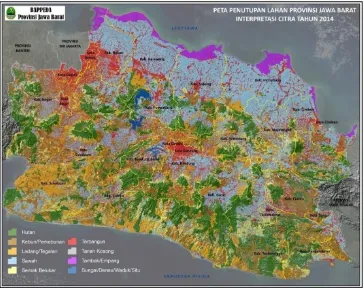 Gambar 2.5 Peta Tutupan Lahan Jawa Barat Tahun 2014 