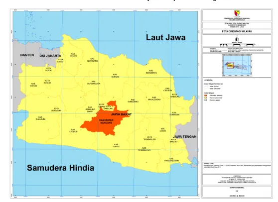 Gambar II.4 Peta Orientasi Wilayah Kabupaten Bandung