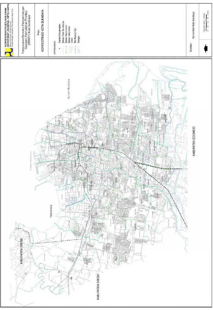 Gambar 2.1. Peta Wilayah Kota Surabaya  