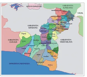 Gambar 2.2  Peta Administrasi Kabupaten Garut