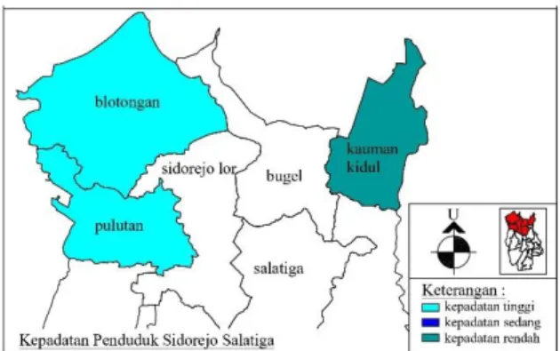 Figure 3. Peta  Kla sifika si Kepa da tan Penduduk  Sumber : Ana lisis  Priba di, 2020  3.2