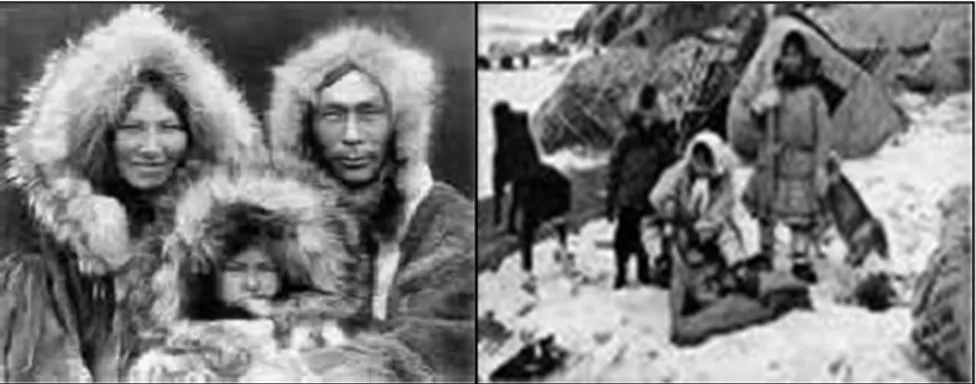 Gambar 8. Keluarga Eskimo Beradaptasi dengan Lingkungan 