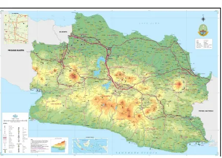 Gambar 2.1 Peta Wilayah Administrasi Provinsi Jawa Barat