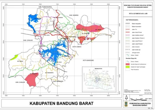 Gambar 2-3 Peta Sumber Daya Air Kabupaten Bandung Barat 