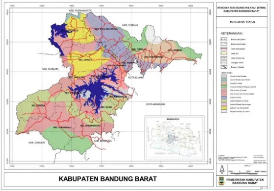 Gambar 2-4 Peta Jenis Tanah Kabupaten Bandung Barat 