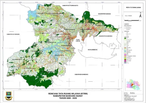 Gambar 2-6 Peta Tutupan Lahan Kabupaten Bandung Barat 