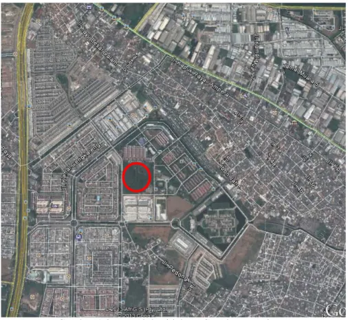 Gambar 1.2 : Peta lokasi lahan, Cengkareng Timur Sumber : Google Earth. Diakses 26 Maret 2014