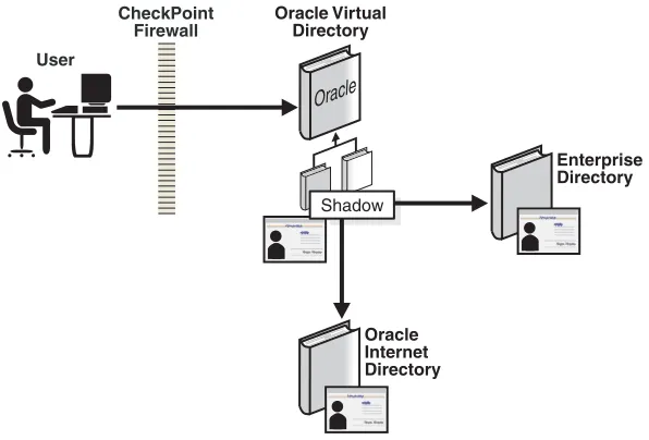Figure 2–3Example Shadow Join Use for Storing Application-Specific Data Locally