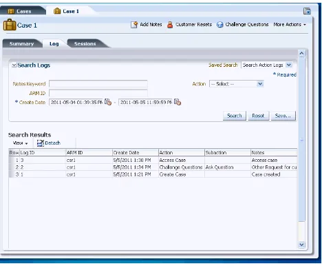 Figure 4–3Logs Tab