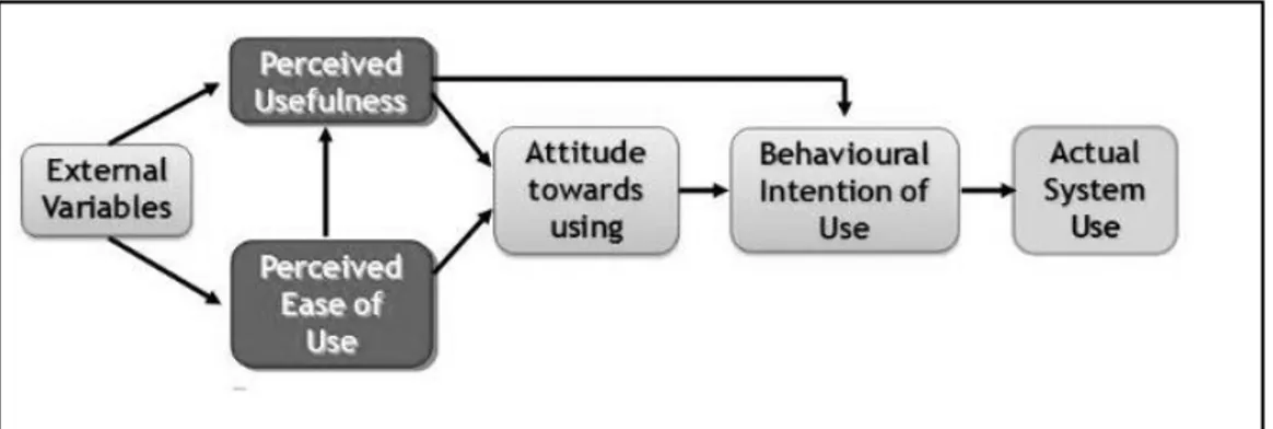 Gambar 1.    Model Technology Acceptance Model (TAM) 