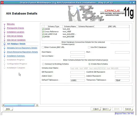 Figure 3–1AIA Database Details screen