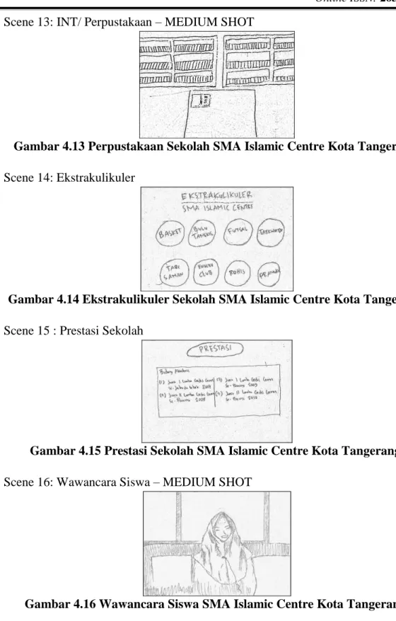 Gambar 4.13 Perpustakaan Sekolah SMA Islamic Centre Kota Tangerang.  Scene 14: Ekstrakulikuler 