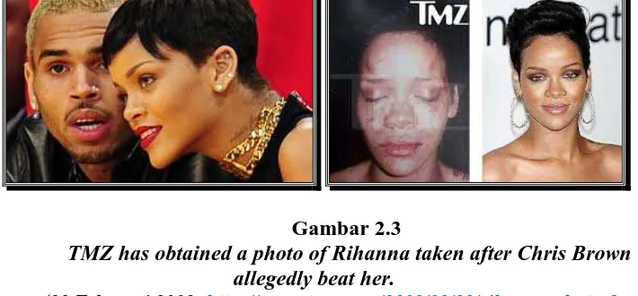 Gambar 2.3 TMZ has obtained a photo of Rihanna taken after Chris Brown 