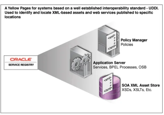 Figure 1–3Single Repository and Multiple Registries