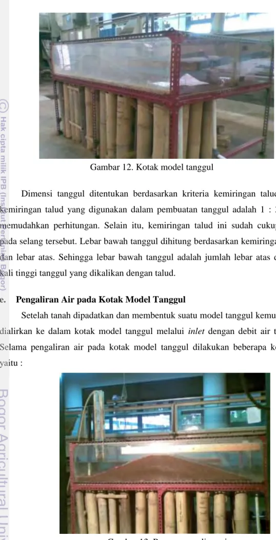 Gambar 13. Proses pengaliran air