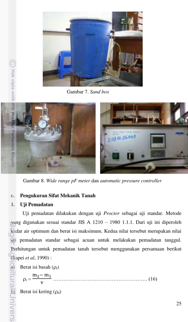 Gambar 8. Wide range pF meter dan automatic pressure controller 