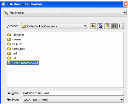 Figure 2–9Use of Existing WSDL files from Other Applications