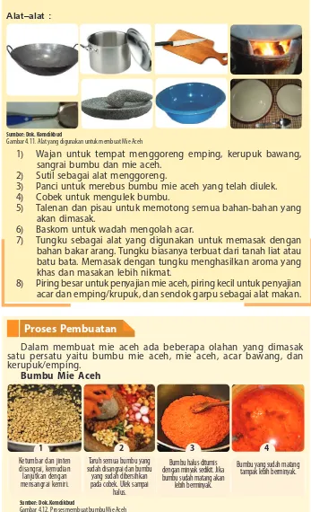 Gambar 4.11. Alat yang digunakan untuk membuat Mie Aceh