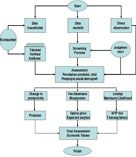 Gambar 6. Tahapan Analisis Valuasi Ekonomi SDA dan LH Kawasan  