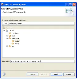 Table 4–4New CEP Assembly File Dialog