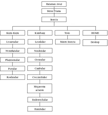 Gambar 3.1  Struktur Rancangan Aplikasi Pembelajaran Biologi 
