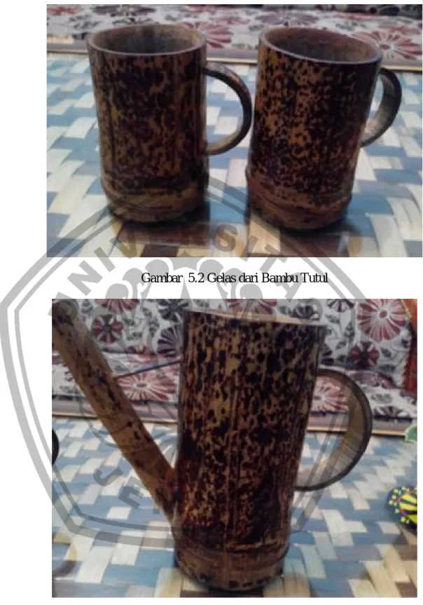 Gambar 5.3 Teko dari Bambu Tutul 