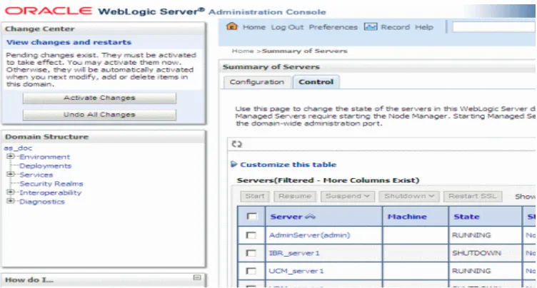 Figure 2–3Summary of Servers Page