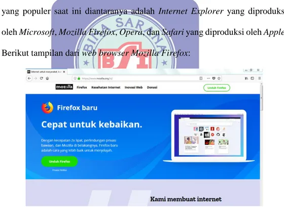 Gambar II.1. Tampilan website resmi Mozilla Firefox 