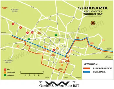 Gambar 3. 1  Peta Rute BST 