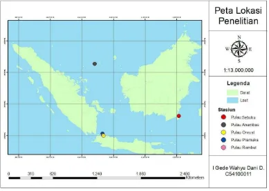 Gambar 1 Peta lokasi penelitian 