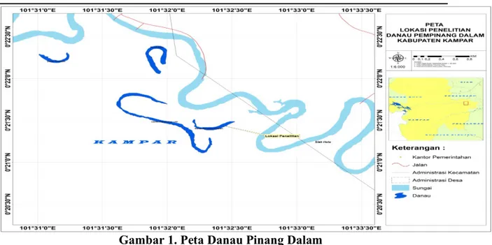 Gambar 1. Peta Danau Pinang Dalam 