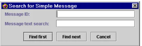 Figure 6–9Search for Simple Message