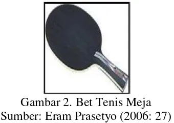 Gambar 1. Lapangan Tenis Meja Sumber: Eram Prasetyo (2006: 26) 