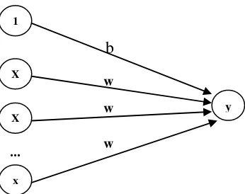 Gambar 2.5. Arsitektur Jaringan Perceptron (Du et al, 2006) 