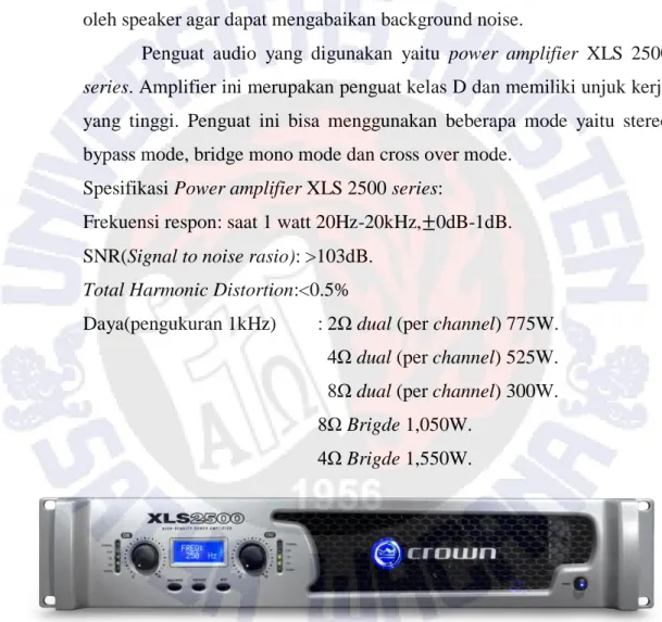 Gambar 3.5. Power amplifier XLS 2500 series. 