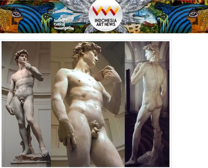 Figur patung David karya Michelangelo Buonarroti yang dibuat antara tahun 1501-1504. (foto: google)  TUBUH dilihat dari dimensi “kedagingan” merupakan gabungan kebersatuan yang saling  kebergantungan  dan ketergantungan