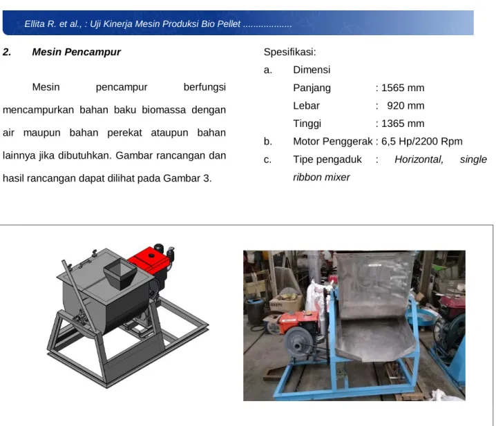 Gambar 3. Mesin pencampur 