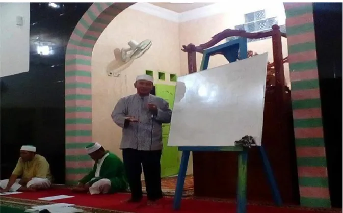 Gambar 4. Foto Ustad Zakaria Mengisi Pengajian di Masjid Al-Hikmah 