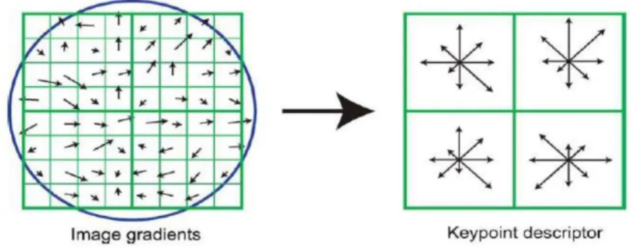 Gambar 2.13 Keypoint Descriptor 
