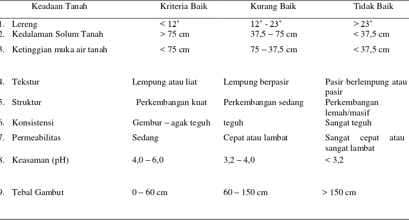 Tabel 5 Luas lahan kelapa sawit berdasarkan umur tanaman di PTPN IV tahun 2012 