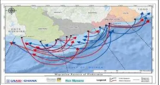 Figure 5 migration pattern of fishermen 