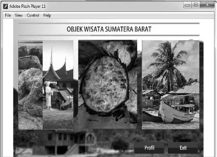 Gambar 8. Storyboard Halaman Profil  Sumatera Barat 