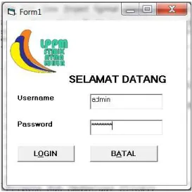 Gambar 4 Tampilan Form Login  