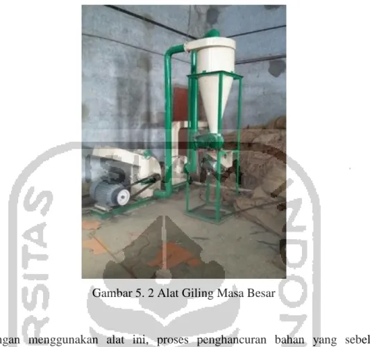 Gambar 5. 2 Alat Giling Masa Besar 