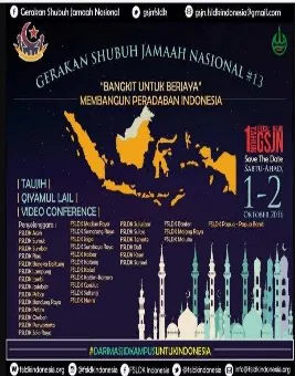 Gambar 10. Poster Gerakan Subuh Berjamaah yang pada awalnya digerakkan oleh FS-LDK di seluruh Indonesia yang dimulai sejak Oktober 2016 yang muncul di media sosial (Sumber dokumentasi Arie Setyaningrum Pamungkas )16 
