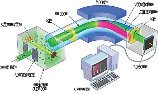Gambar 2. Ilustrasi spektrometer massa