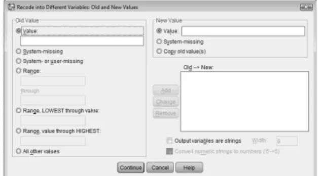 Gambar 1.15 Kotak dialog Recode 